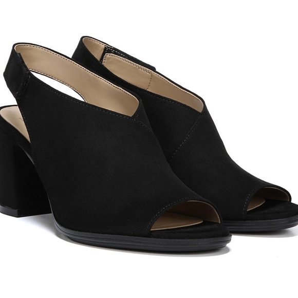 Naturalizer Preston Suede PeepToe Casual Slingback - Picture 1 of 8